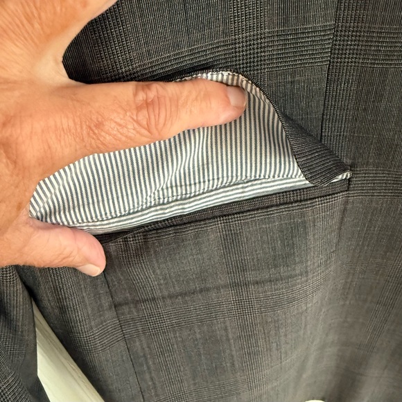 Brooks Brothers Sport Coat Explorer Regent Fit Gray Plaid 46R Wool - Picture 6 of 16